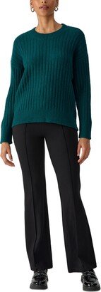 Women's Ribbed Crewneck Sweater