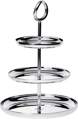 Vertigo 3-tier silver-plated pastry stand