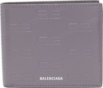 BB logo-debossed bi-fold wallet