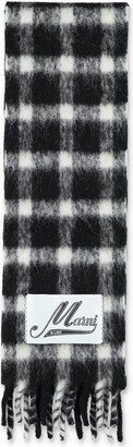 Fringed Checked Scarf