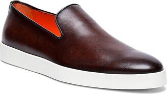 Leather Slip-On Sneakers-AC