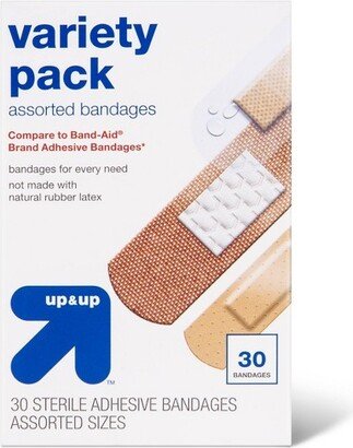 Variety Pack Bandages - 30ct - up & up™
