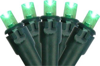 Northlight Set of 50 Green Led Wide Angle Christmas Lights Wire