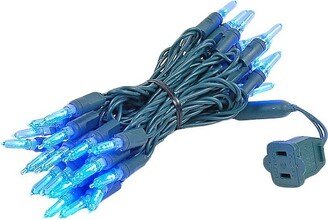 Novelty Lights Inc Novelty Lights Blue 35 light T5 Traditional LED Christmas Mini Light Set (Green Wire, 11.5 Feet)