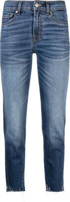 Cropped Slim-Cut Jeans-AA