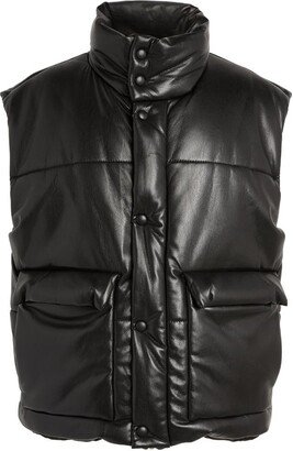 Vegan Leather Jovan Puffer Gilet