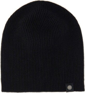 Logo-Patch Knitted Beanie-AC