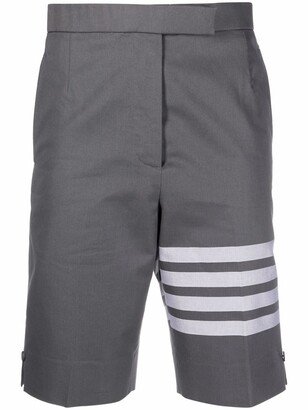 4-Bar stripe tailored shorts