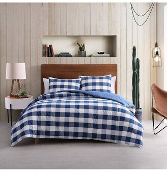 Bison Plaid Cotton Comforter Bedding Set