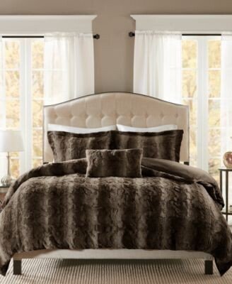 Zuri Faux Fur Comforter Sets