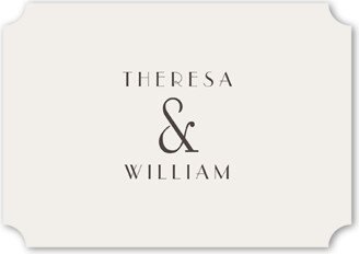 Enclosure Cards: Gracious Gathering Wedding Enclosure Card, Gray, Signature Smooth Cardstock, Ticket