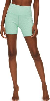 Crème de Knit High Waist Bike Shorts