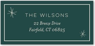 Address Labels: Joyful Deco Type Address Label, Green, Address Label, Matte