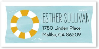 Address Labels: Poolside Party Address Label, Black, Address Label, Matte