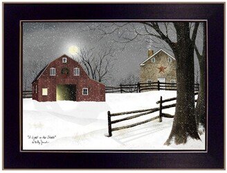 Light in the Stable by Billy Jacobs, Ready to hang Framed Print, Black Frame, 26