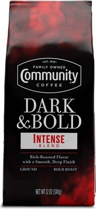 Community Coffee Dark & Bold Premium Dark Roast Ground Coffee - 12oz