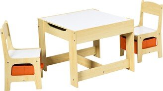 Children Activity Table Desk Sets with Storage Drawer