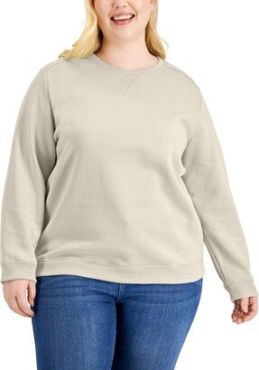 Plus Size Crewneck Sweatshirt, Created for Macy's