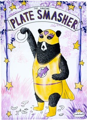 Jimbob Art Tea Towel Amazing Plate Smasher