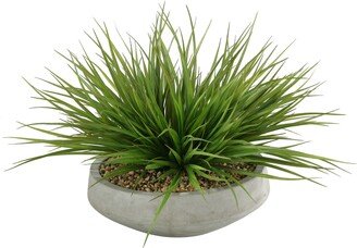 D&W Silks Wild Grass in Contemporary Bowl