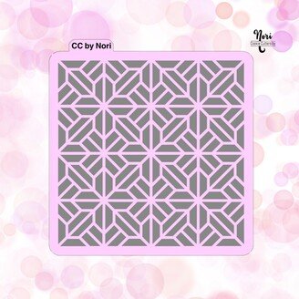 Geometric Tile Background Pattern Stencil - Cookie Cutters By Nori Cnp0004