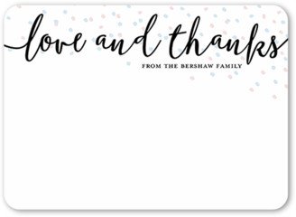 Thank You Cards: Lovely Appreciation Thank You Card, White, Standard Smooth Cardstock, Rounded