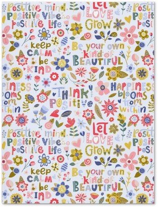 Journals: Positive Vibes - Motivational Sayings Floral - Multi Journal, Multicolor
