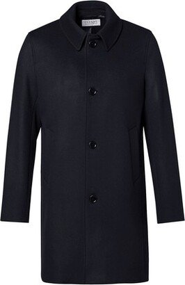 Fursac Wool coat with officer collar