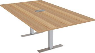 Skutchi Designs, Inc. 7 Ft Rectangular Conference Table Metal T Bases Power And Data Unit