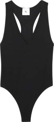 G. Label by goop Arion V-Neck Racerback Bodysuit