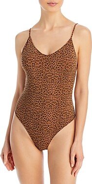 Cotton Blend Animal Print Bodysuit