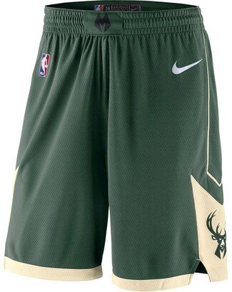 Men's Green 2019/20 Milwaukee Bucks Icon Edition Swingman Shorts