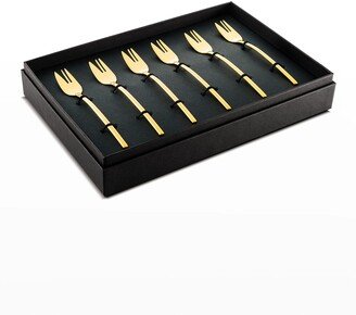 Due Ice Oro 6-Piece Cake Fork Set