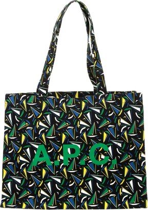 Diane Boat Print Tote Bag