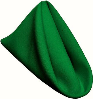 Pack Of 12 - Kelly Green 18 X Inches Polyester Poplin Decorative Table Napkins, Party Supply