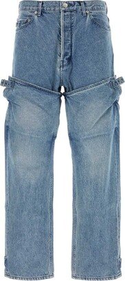 Straight-Leg Panelled Jeans