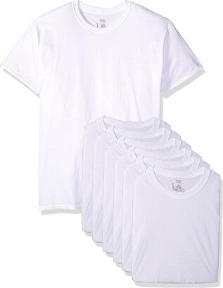 Freshiq Odor Control Crew Neck Undershirt - 6-Pack (White) Men's Clothing