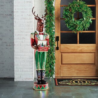 LED 82 Stag Nutcracker with Music Box