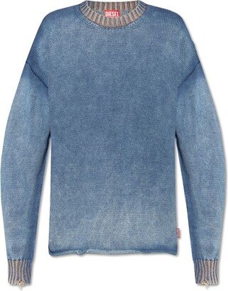 K-Delos Distressed Crewneck Sweater