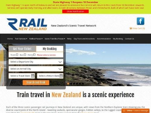 Rail New Zealand Promo Codes & Coupons