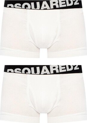 Two-Pack Logo Band Boxers-AB