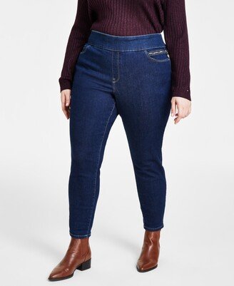 Plus Size Th Flex Gramercy Pull-On Jeans, Created for Macy's