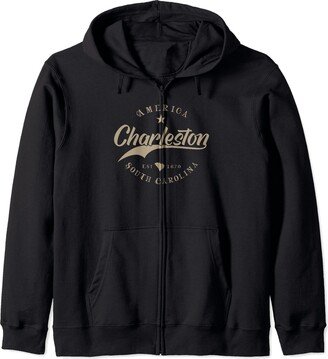 Souvenir Charleston - South Carolina by ArtiWave Charleston SC | South Carolina Zip Hoodie