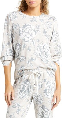 Floral Print Long Sleeve Pajama Top