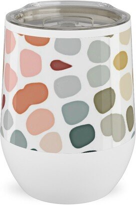 Travel Mugs: Abstract Mosaic - Multi Stainless Steel Travel Tumbler, 12Oz, Multicolor