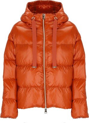 Hooded Drawstring Down Jacket