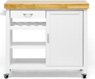 Denver Modern Kitchen Cart White