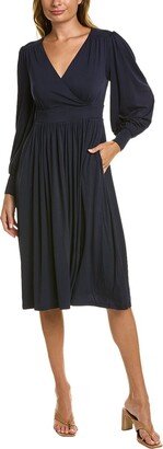 Fixed Wrap Jersey Midi Dress