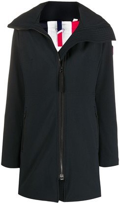 Hyperplan hooded mid-length coat