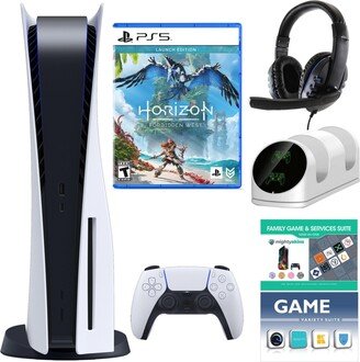 PlayStation 5 Console with Forbidden West Game, Accessories Kit and 2 Vouchers